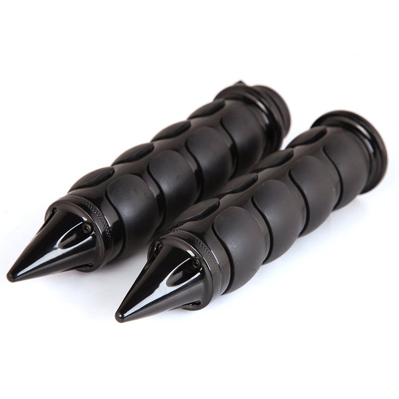 MISS MOLY Pair of 1" Dual Black Motorcycle Bar End Hand Grips Handlebar for Cruisers Harley Yamaha Suzuki - Image 3